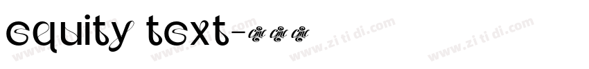 equity text字体转换